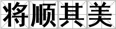 将顺其美